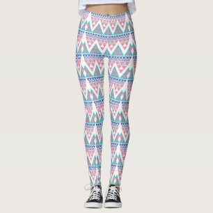 Stammes- aztekisches buntes Muster Leggings