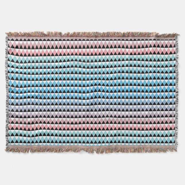 Stammes- aztekisches Ombre Muster Decke (Vorderseite)