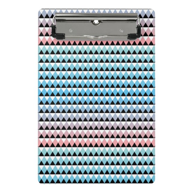 Stammes- aztekisches Ombre Muster Mini Klemmbrett (Vorderseite)