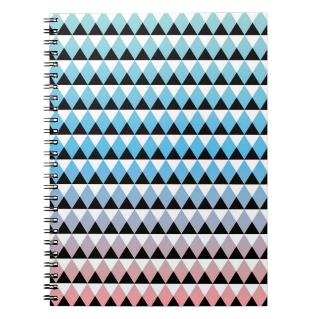 Stammes- aztekisches Ombre Muster Notizblock (Vorderseite)