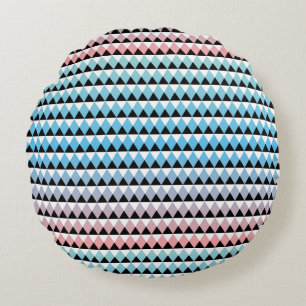 Stammes- aztekisches Ombre Muster Rundes Kissen