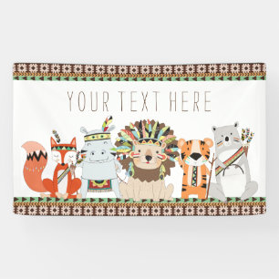 Stammes-Baby-Party Banner