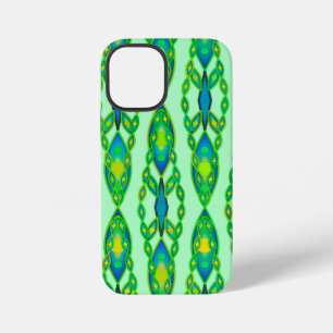 Stammes-Batik - Minze, Smaragdgrün und Blau iPhone Hülle