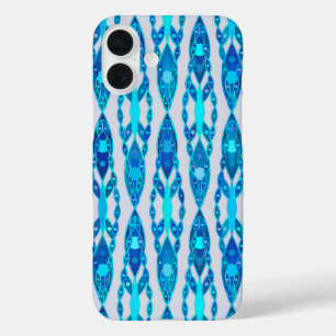 Stammes Batik - Saphirblau und Silbergrau title_seo2