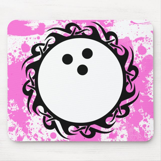 Stammes-Bowling Mousepad (Vorne)