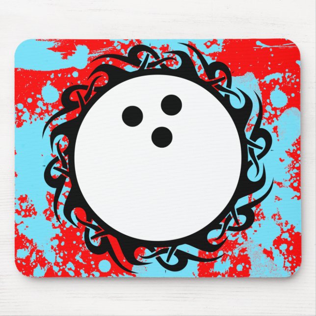 Stammes-Bowling Mousepad (Vorne)