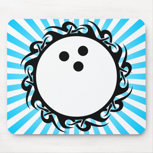 Stammes-Bowling Mousepad (Vorne)