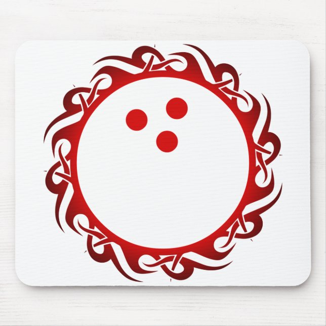 Stammes-Bowling Mousepad (Vorne)