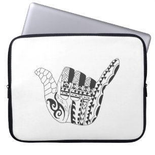 Stammes-, Brandung oben Laptopschutzhülle