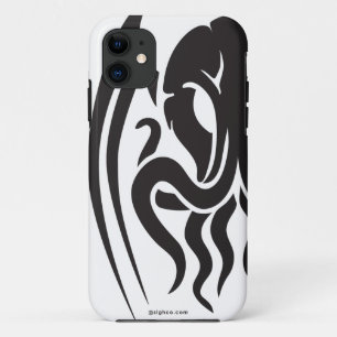 Stammes- Cthulhu iPhone 5/5S Fallschwarzes auf Case-Mate iPhone Hülle