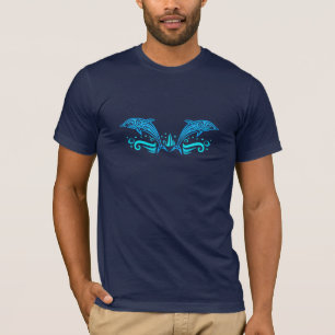 Stammes- Delphin-Shirt - wählen Sie Art u. Farbe T-Shirt
