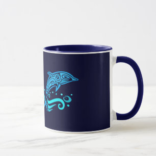 Stammes- Delphin-Tasse - wählen Sie Art u. Farbe Tasse