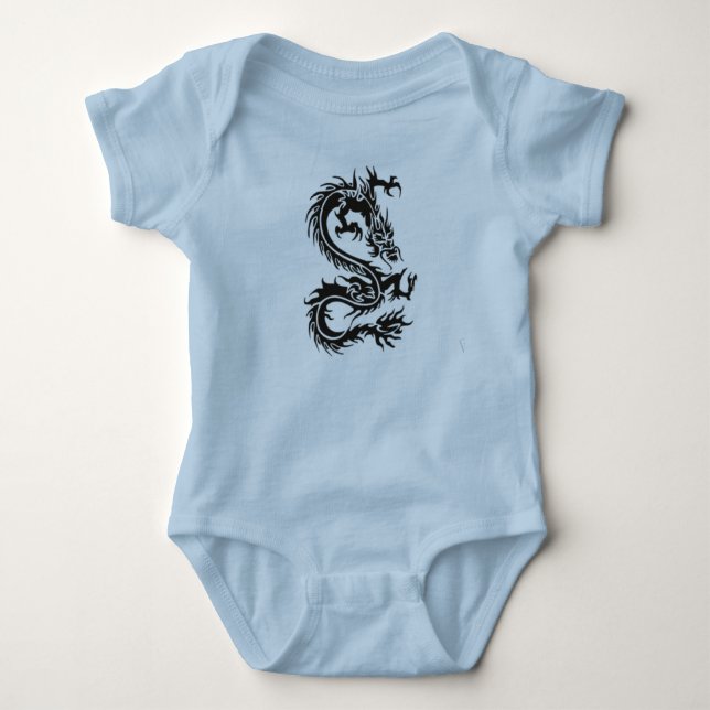 Stammes- Drache Baby Strampler (Vorderseite)