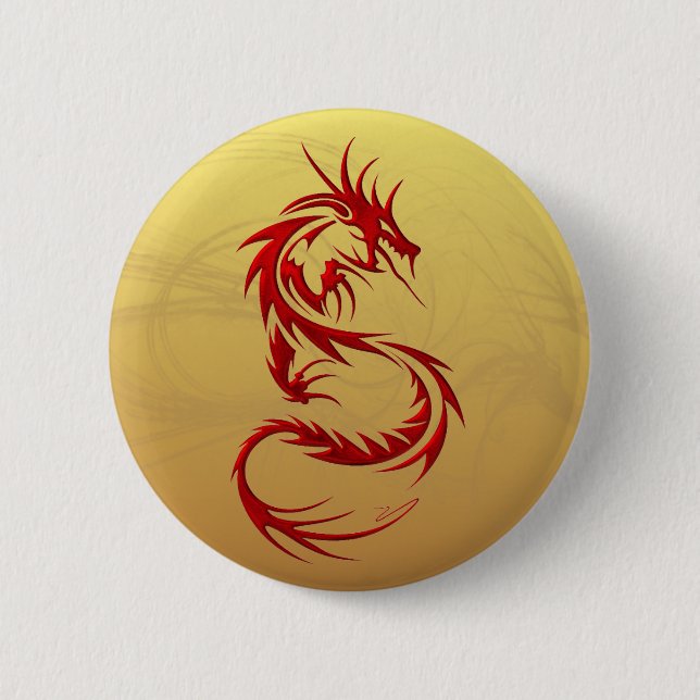 Stammes- Drache Button (Vorderseite)