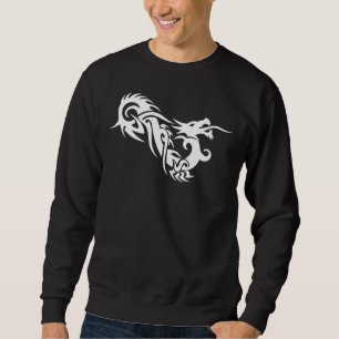 Stammes- Drache-grundlegendes langes Sweatshirt