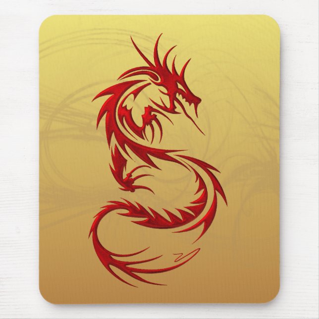 Stammes- Drache Mousepad (Vorne)