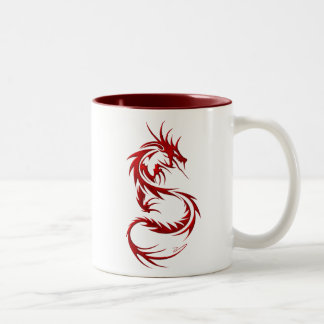 Stammes- Drache Zweifarbige Tasse