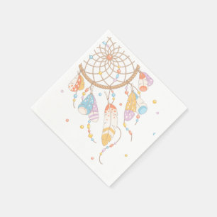 Stammes- Dreamcatcher Boho Baby Serviette