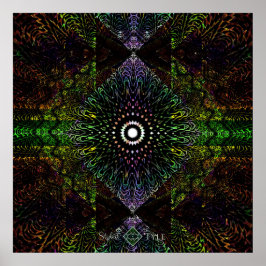 Stammes- Dreieck-Prisma Poster