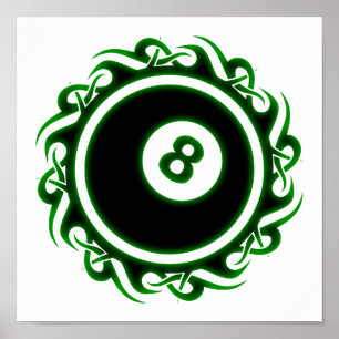 Stammes- eightball poster