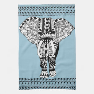 Stammes- Elefant-Geschirrtuch Handtuch