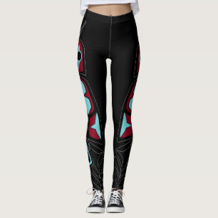 Stammes- Feder-Leggings Leggings