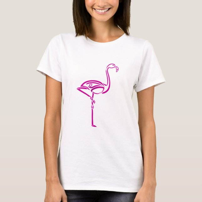 Stammes- Flamingo T-Shirt (Vorderseite)