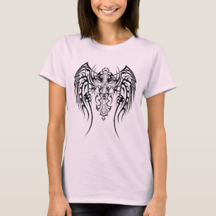 Stammes- Flügel-Kreuz-Narben T-Shirt