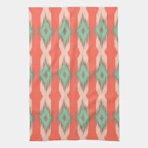 Stammes- geometrischer Diamant stripes aztekisches Küchentuch