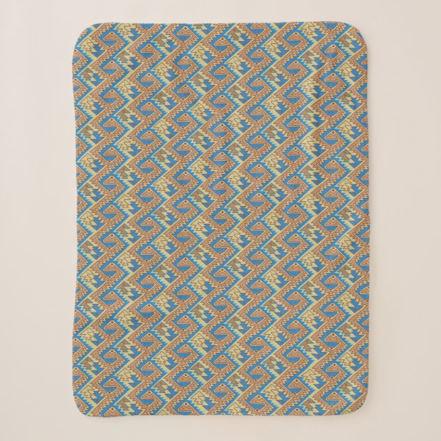 Stammes- geometrisches peruanisches hübsches sherpadecke (Vorderseite)