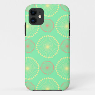 Stammes- girly schickes grünes Punktmit Case-Mate iPhone Hülle