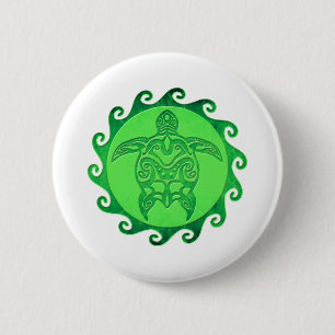 Stammes- grüne Meeresschildkröte Button