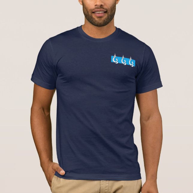 Stammes- hawaiischer Angelhaken T-Shirt (Vorderseite)
