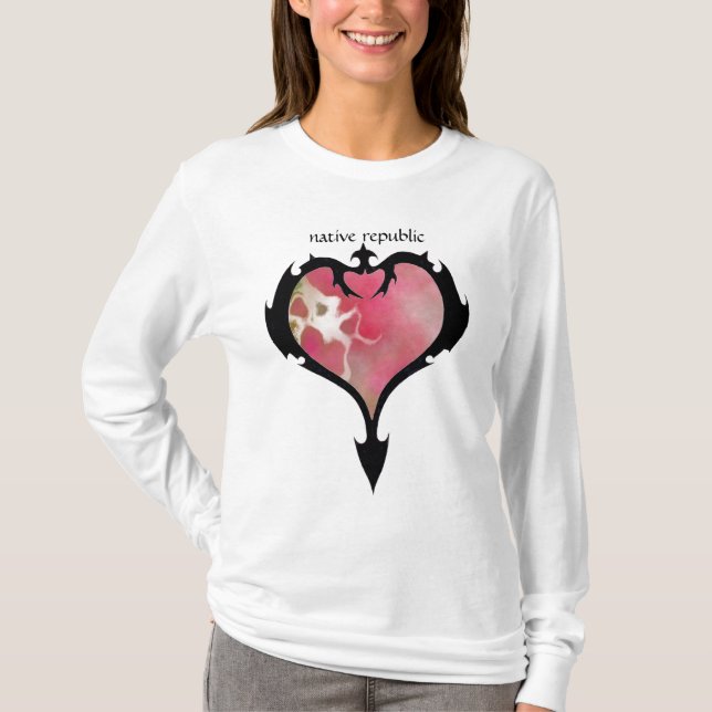 Stammes- Herz T-Shirt (Vorderseite)