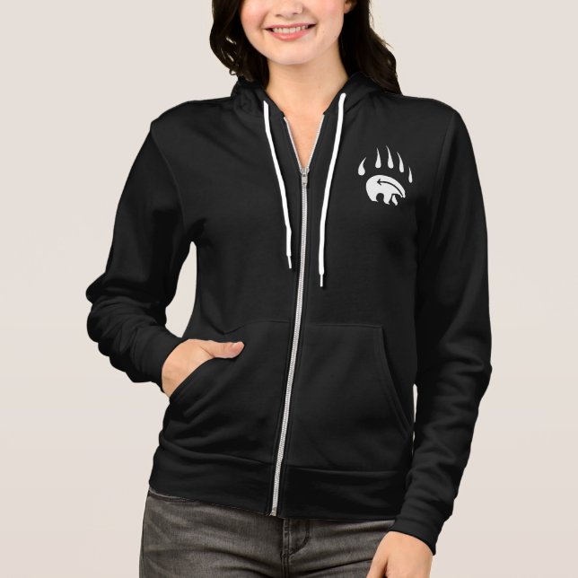 Stammes- Hoodie der Bärhoodie-Shirt-Frauen (Vorderseite)