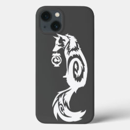 Stammes- Kitsune Fox mit Geist-Laterne iPhone 13 Hülle