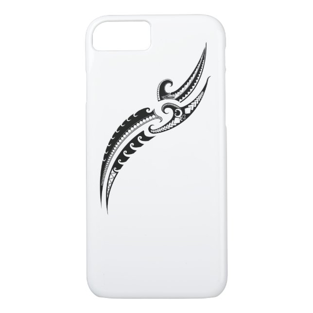 Stammes- Kriegers-Muster - polynesischer Case-Mate iPhone Hülle (Rückseite)