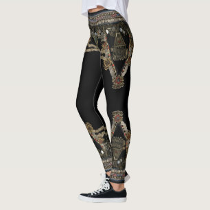 Stammes- Kuchi Bauchtanz: Drapiert in den Leggings