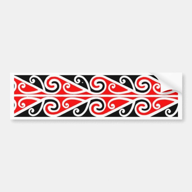 Stammes- Kunst der Maori- Entwürfe für Sie Autoaufkleber (Vorne)