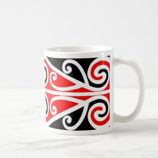 Stammes- Kunst der Maori- Entwürfe für Sie Kaffeetasse (Rechts)