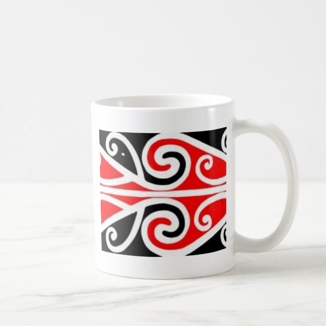 Stammes- Kunst der Maori- Entwürfe für Sie Kaffeetasse (Rechts)