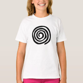 Stammes- Kunst der Stammes- gewundenen Petroglyphe T-Shirt