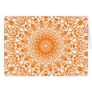 Stammes-Mandala Orange