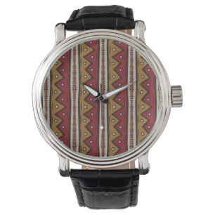 Stammes- Muster Armbanduhr