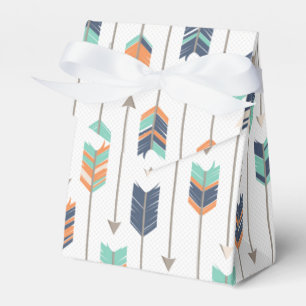 Stammes- Pfeil-blauer orange grüner Geschenkschachtel