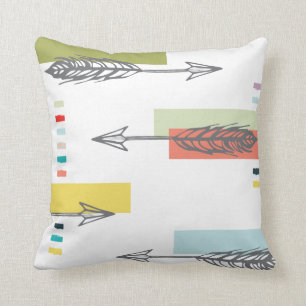 Stammes- Pfeil-geometrische moderne Kunst bunt Kissen