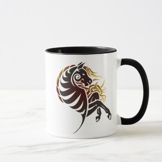 Stammes- Pferd Tasse (Rechts)
