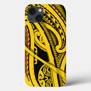 Stammes- polynesischer Tätowierungsentwurf mit Case-Mate iPhone Hülle