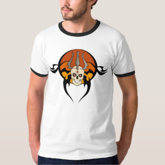 Stammes- Schädel-Tätowierung T-Shirt