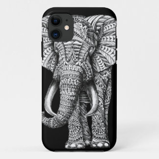 Stammes- schwarzer Elefant Case-Mate iPhone Hülle